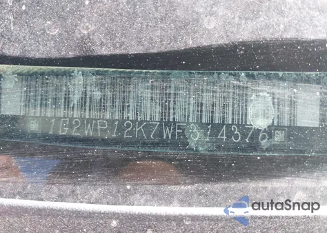 1998 Pontiac Grand Prix Gt из США, поврежденный, VIN 1G2WP12K7WF314376